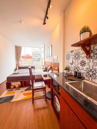 Chambre double avec salle de bains privative — La Casa Di Dicembre 18 Hàng Cháo